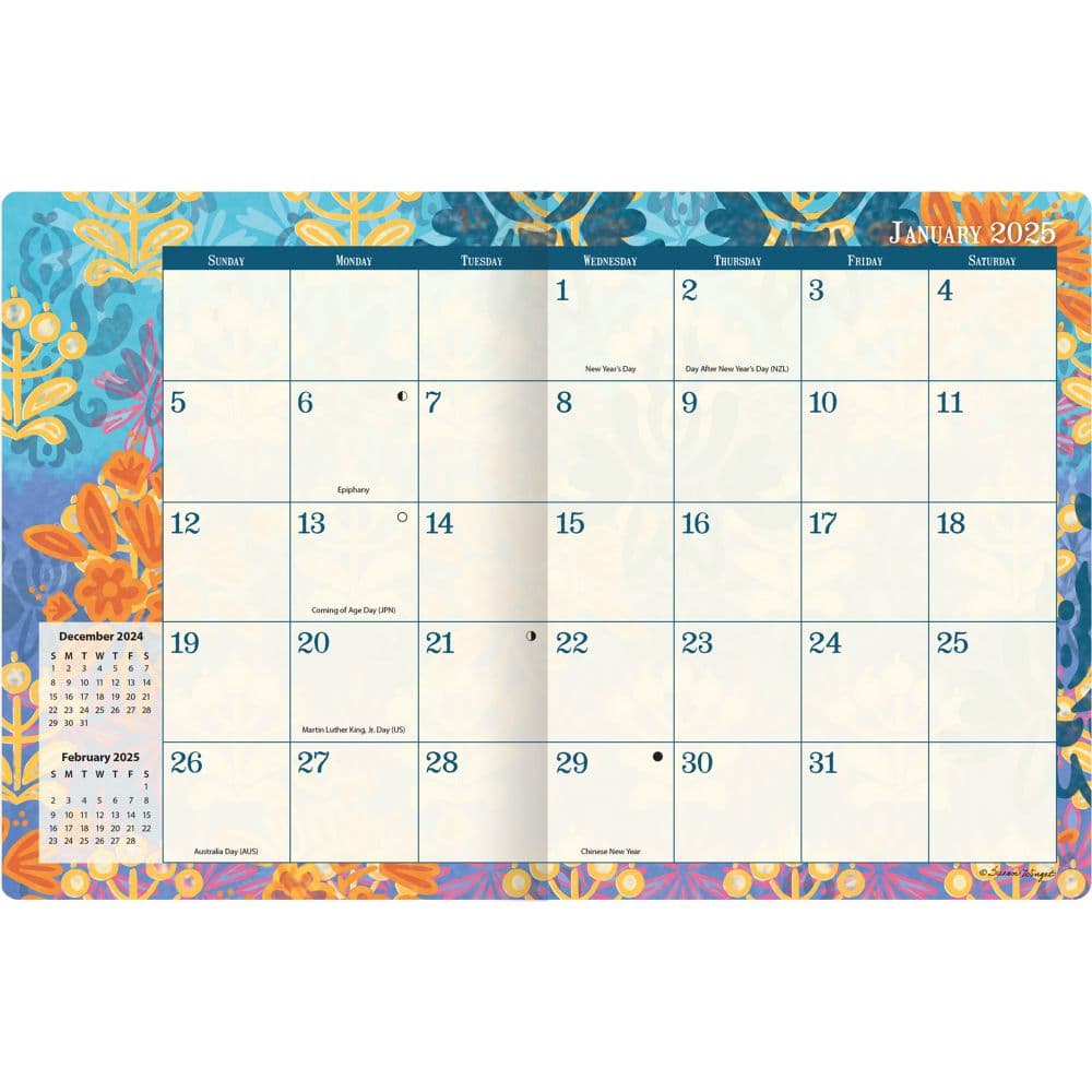 Bohemian by Susan Winget 2025 Monthly Pocket Planner Second Alternate Image width=&quot;1000&quot; height=&quot;1000&quot;