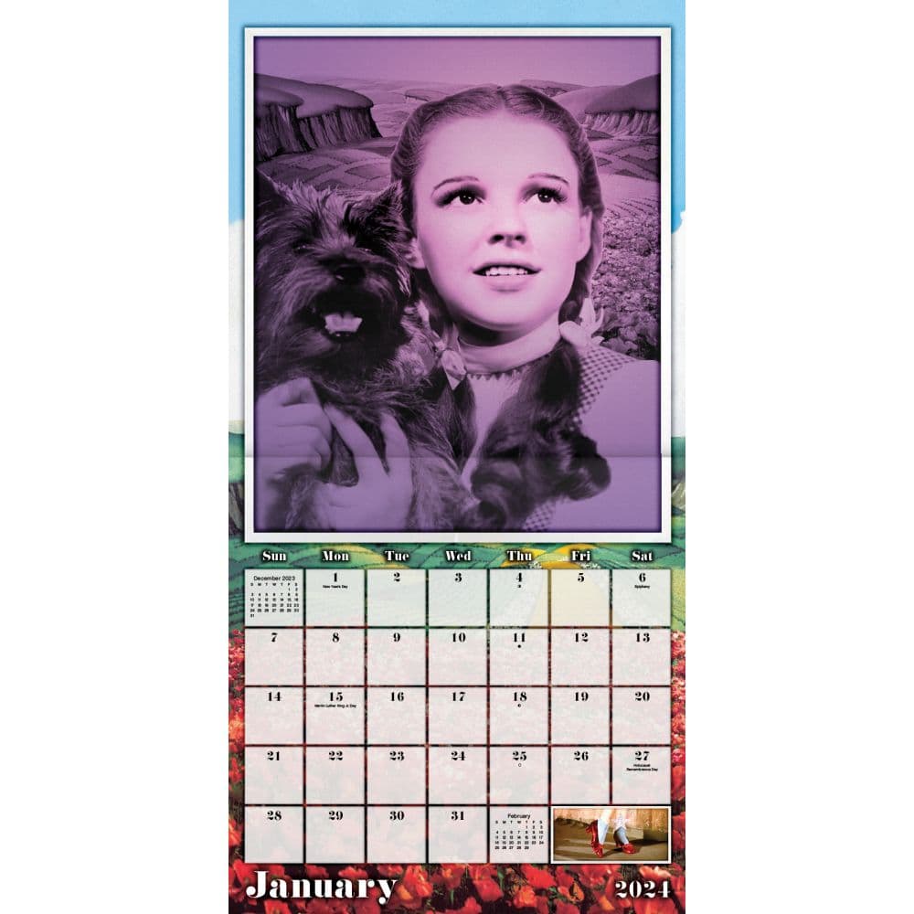 Wizard of Oz Exclusive with Print 2025 Wall Calendar