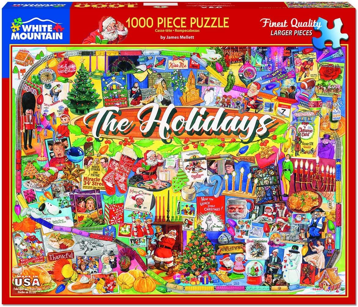 White Mountain Puzzles Holidays 1000 Piece Puzzle