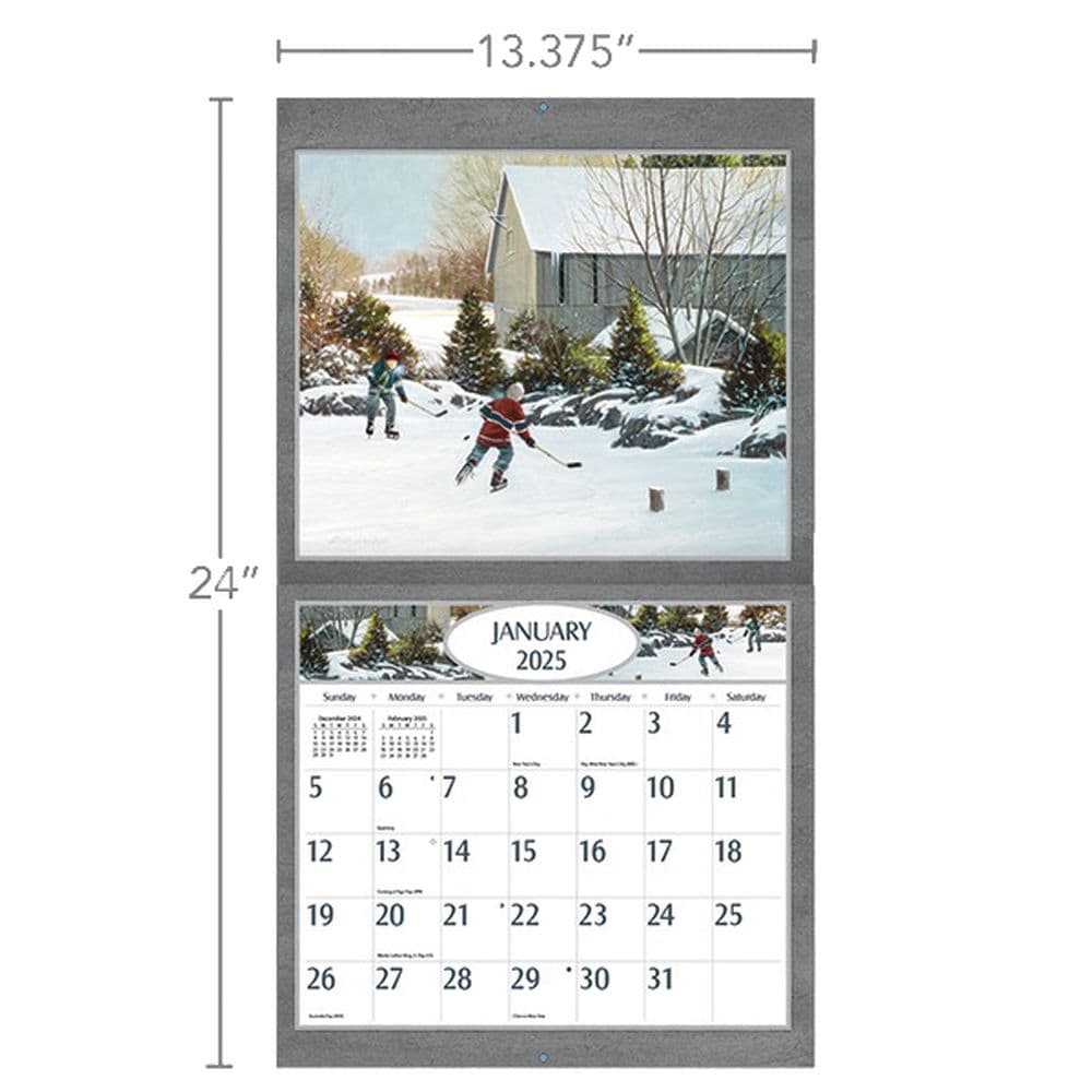 Hockey Hockey Hockey by D.R. Laird 2025 Wall Calendar Third Alternate Image width=&quot;1000&quot; height=&quot;1000&quot;