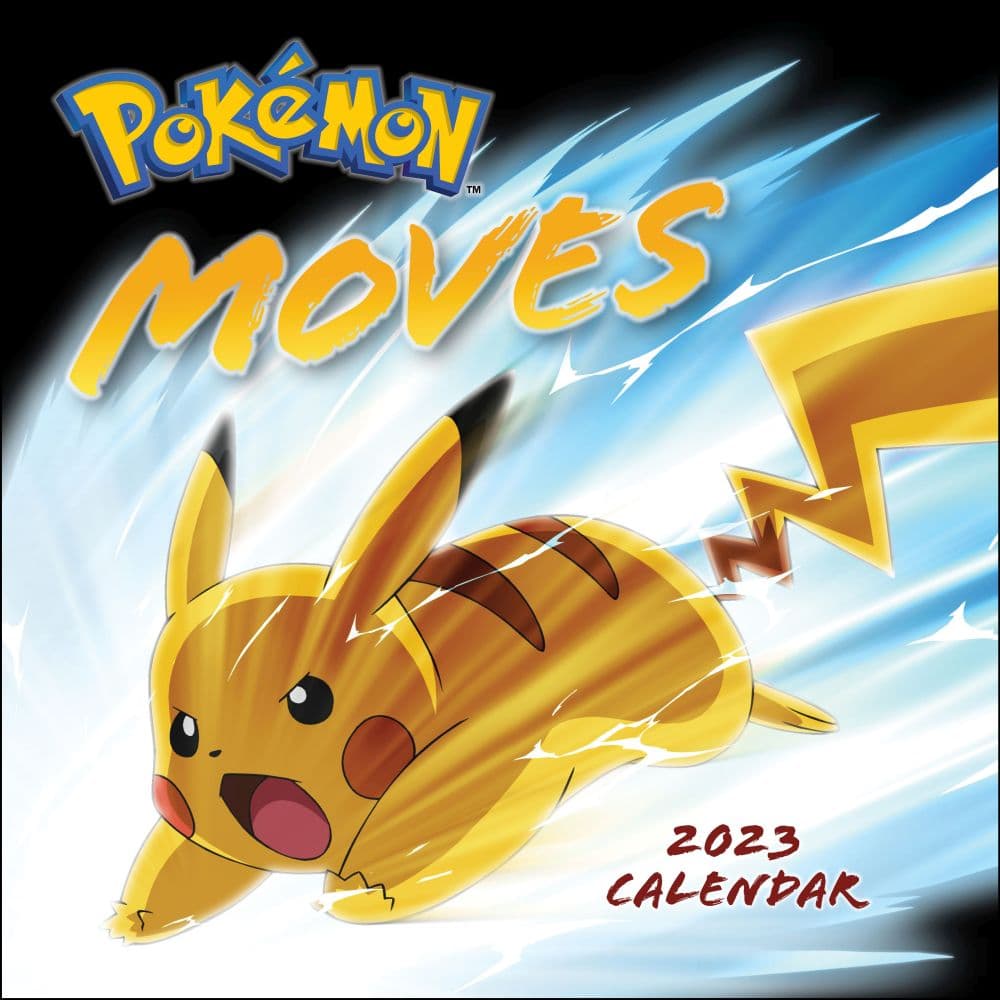 Abrams Pokemon Moves 2023 Wall Calendar