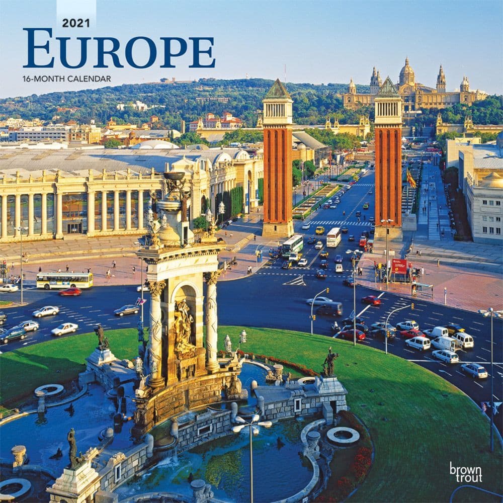 Europe Wall Calendar