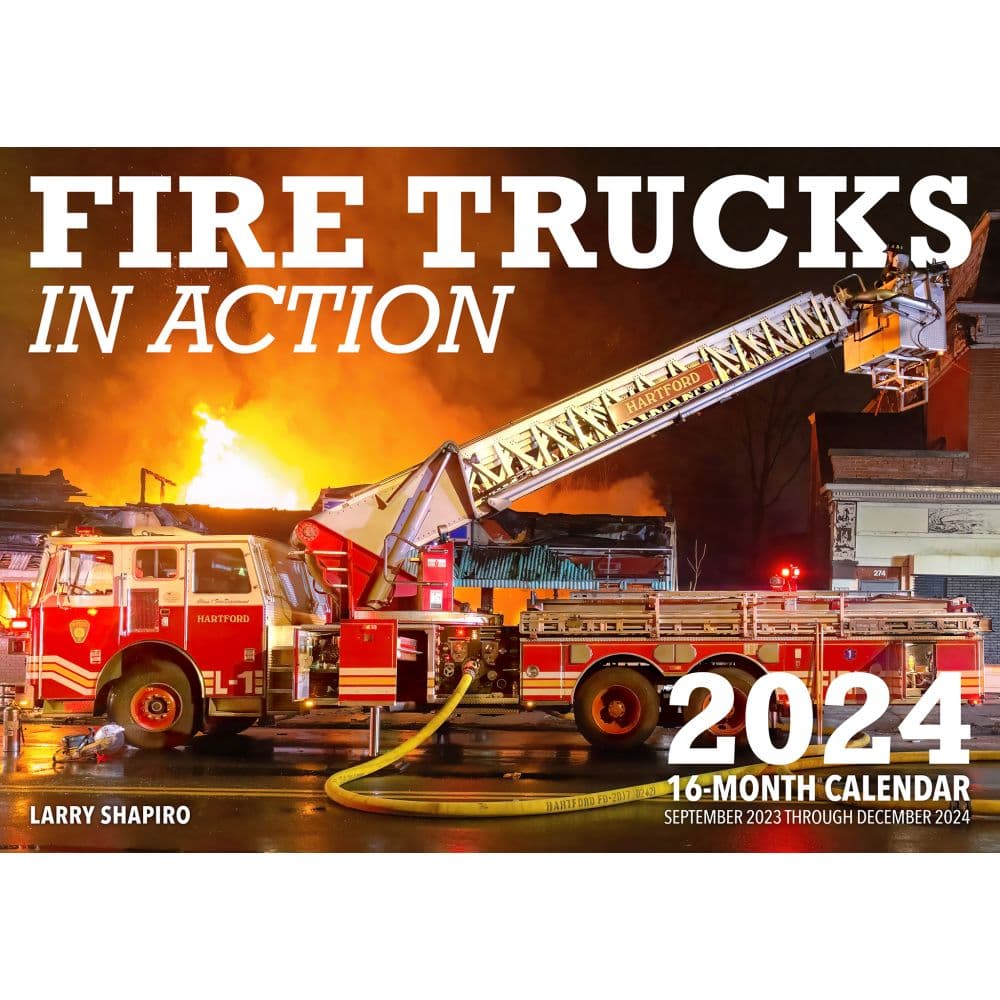 Fire Trucks in Action 2024 Wall Calendar Main Image