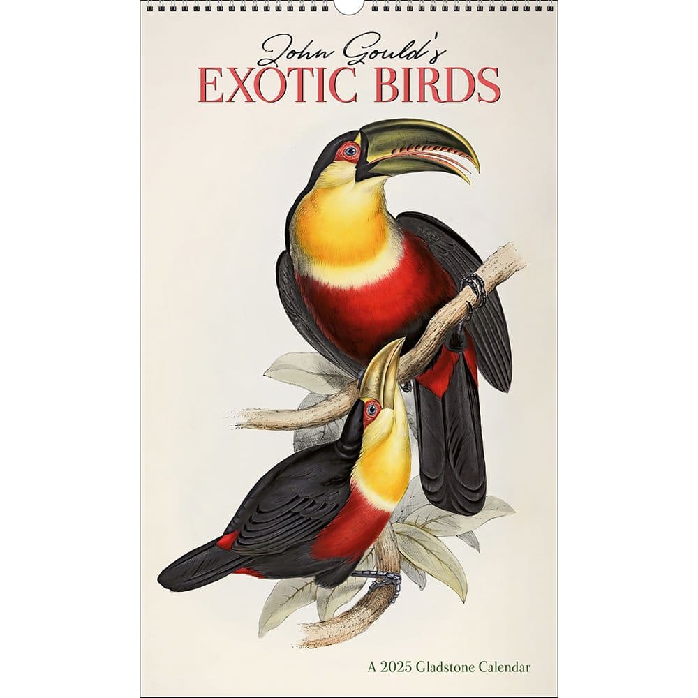 Goulds Exotic Birds Poster 2025 Wall Calendar Main Image