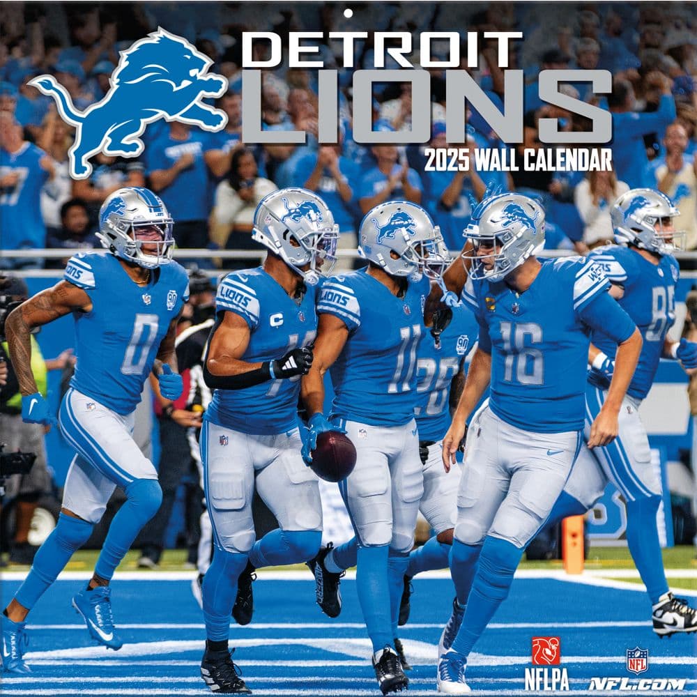 NFL Detroit Lions 2025 Wall Calendar Main Image