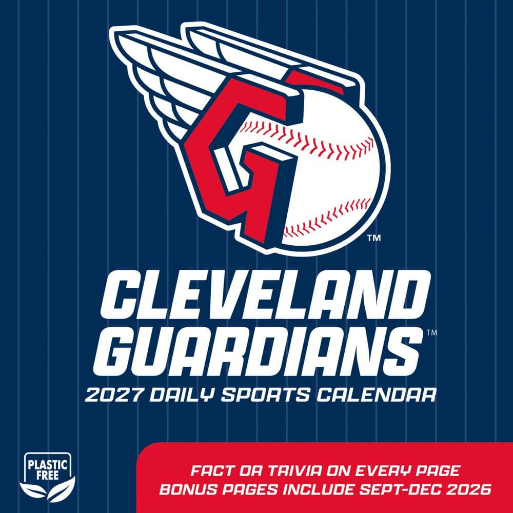 MLB Cleveland Guardians 2027 Desk Calendar First Alternate Image