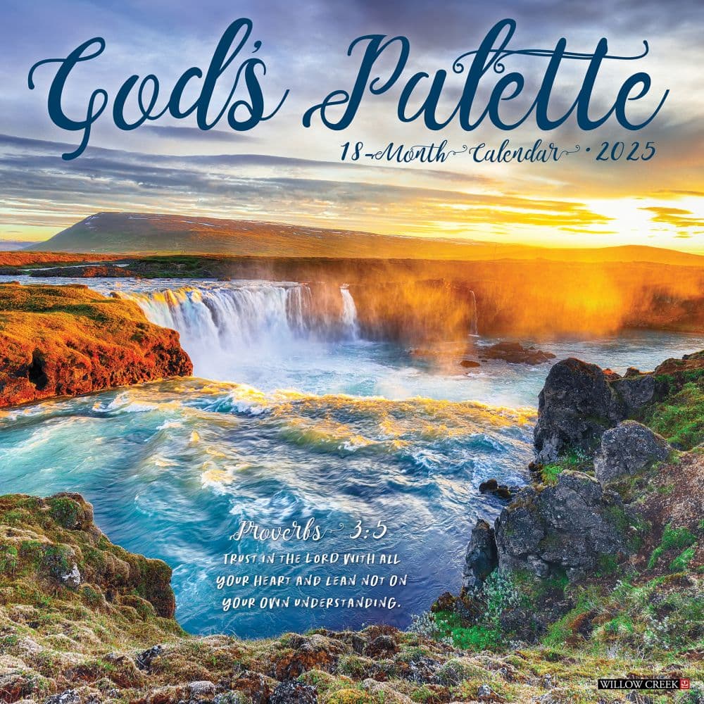 Gods Palette 2025 Wall Calendar