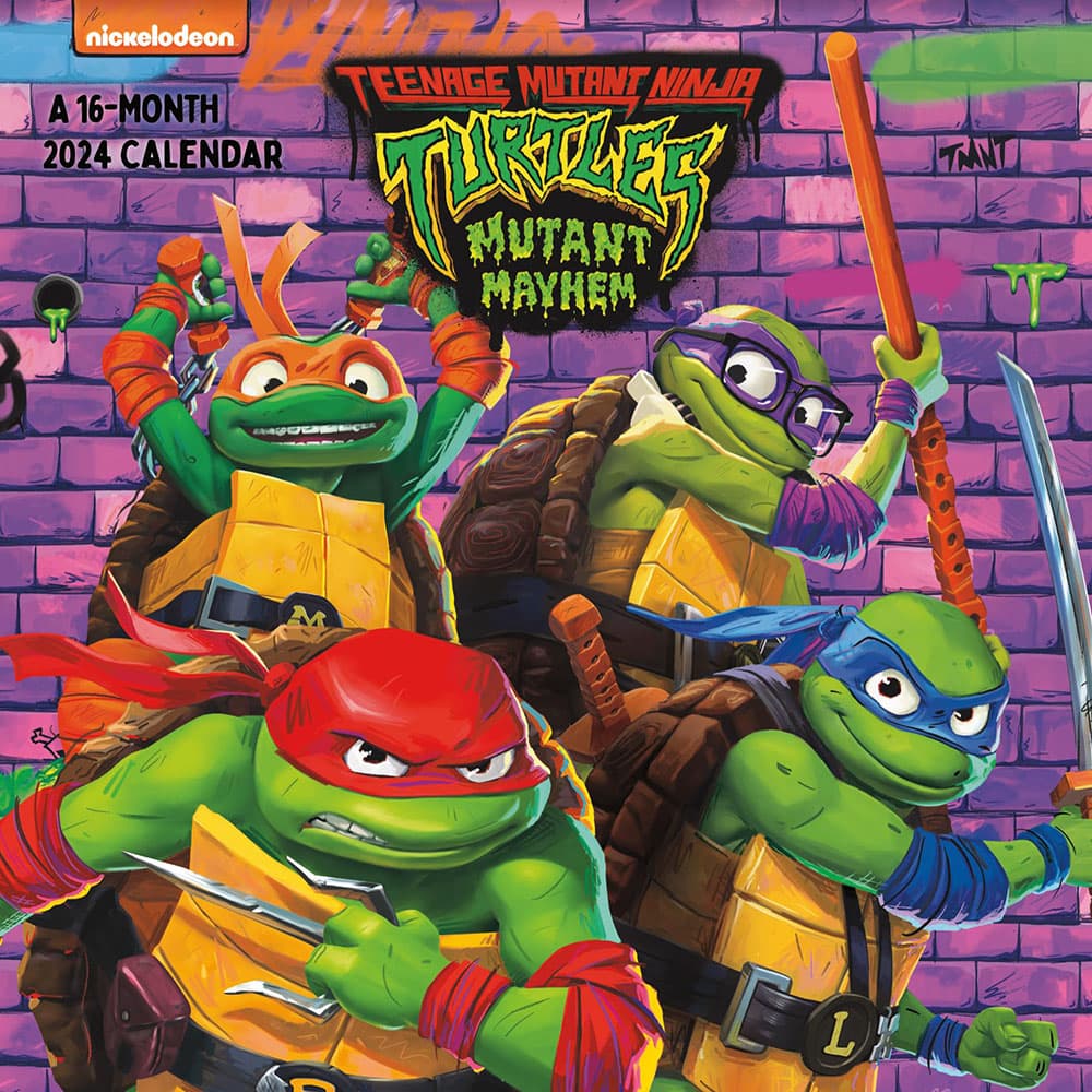 TMNT Mutant Mayhem 2024 Wall Calendar Calendars