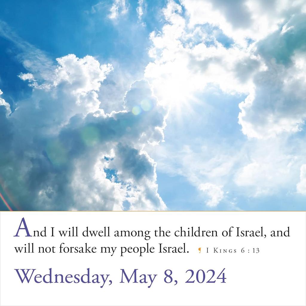 Bible Verses 2024 Desk Calendar May