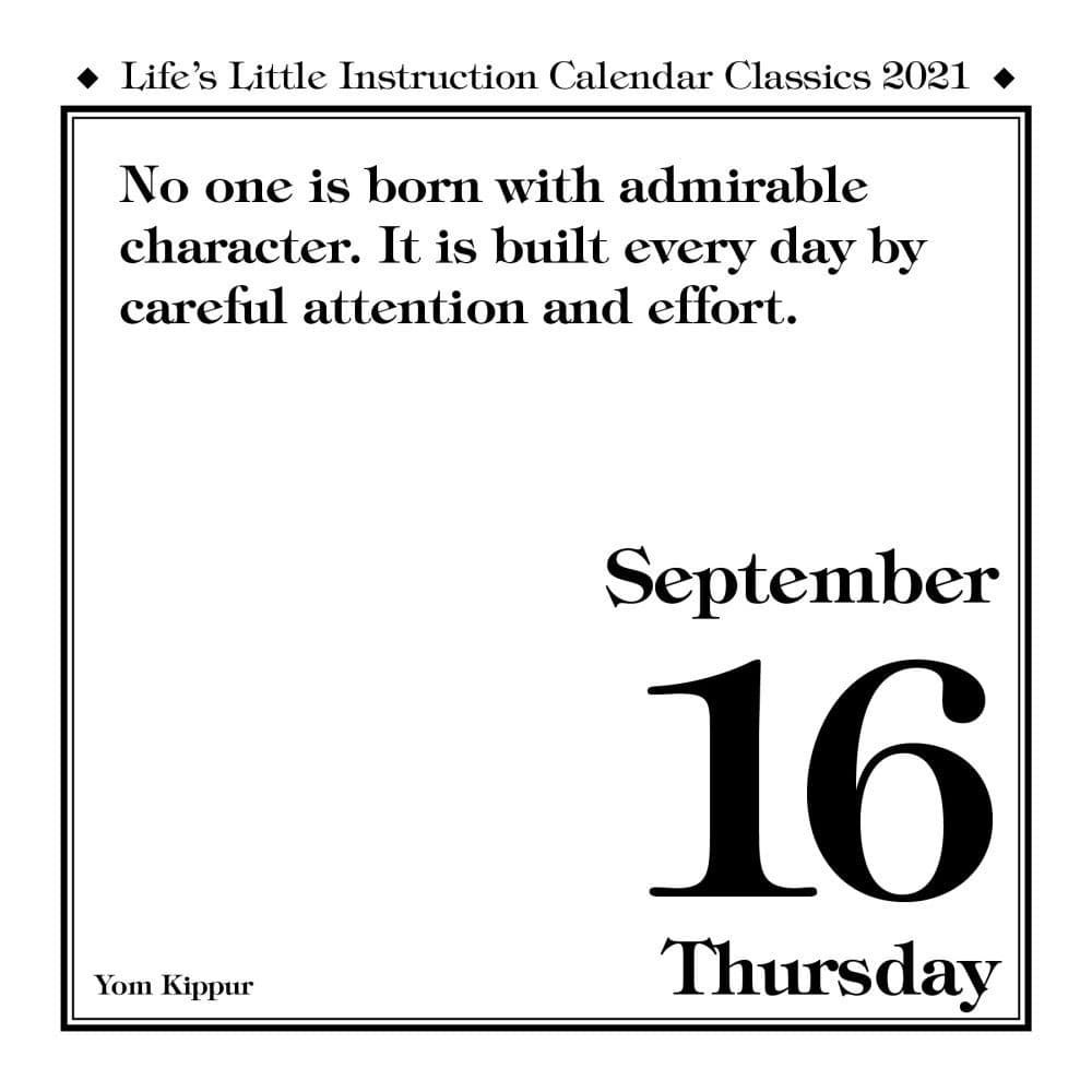 Lifes Little Instruction Desk Calendar - Calendars.com