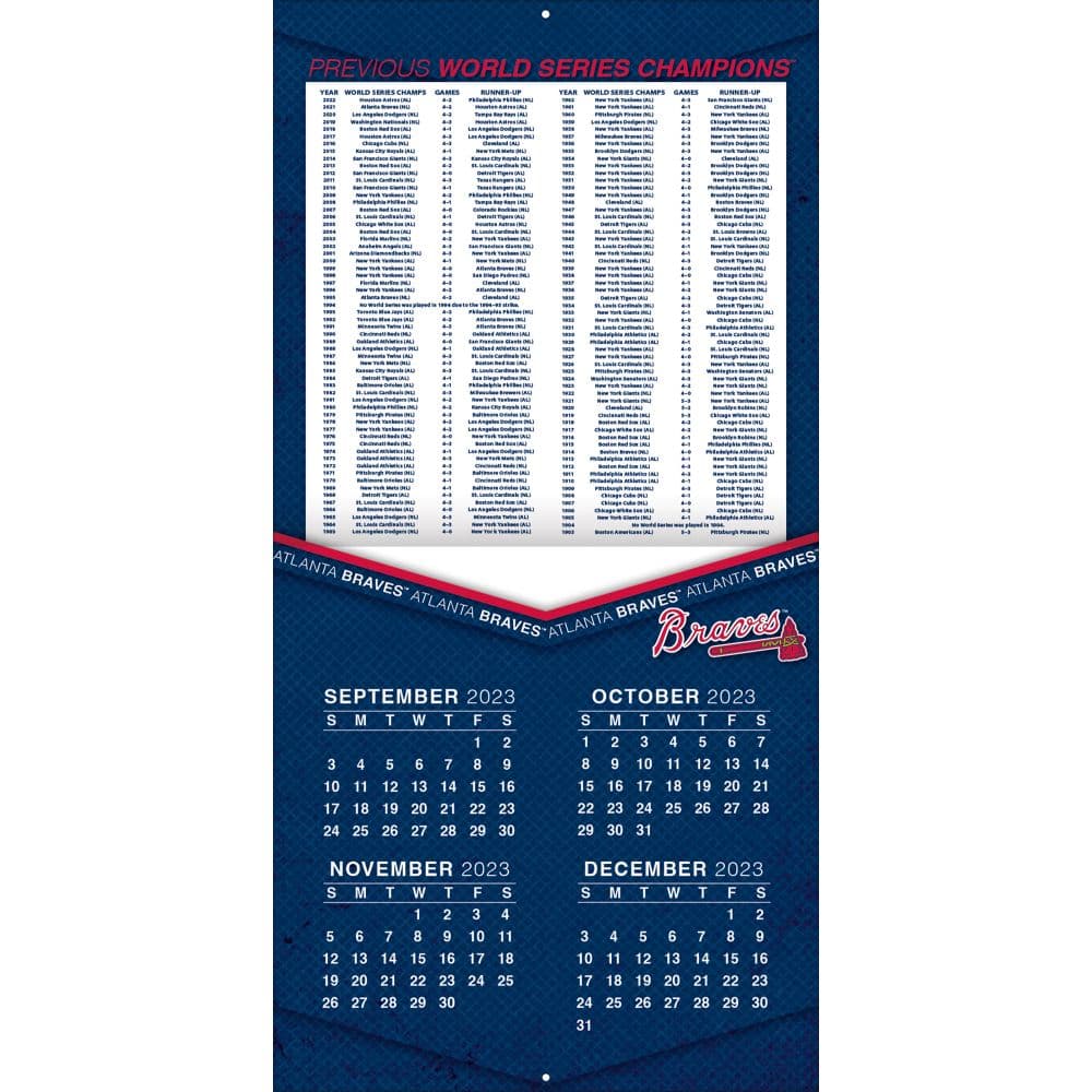 Atlanta Braves 2024 Wall Calendar Calendars com