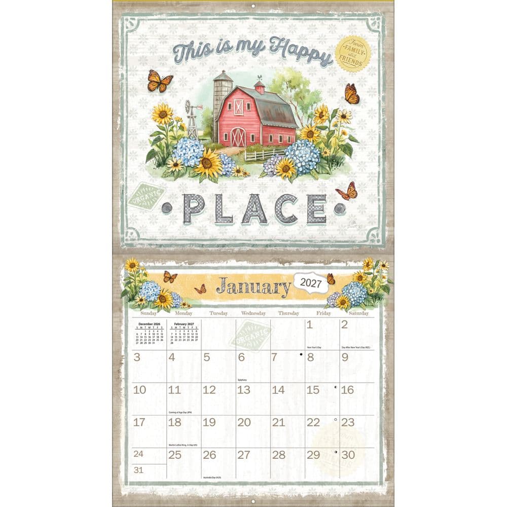 Farmhouse 2027 Wall Calendar by Chad Barrett Second Alternate Image