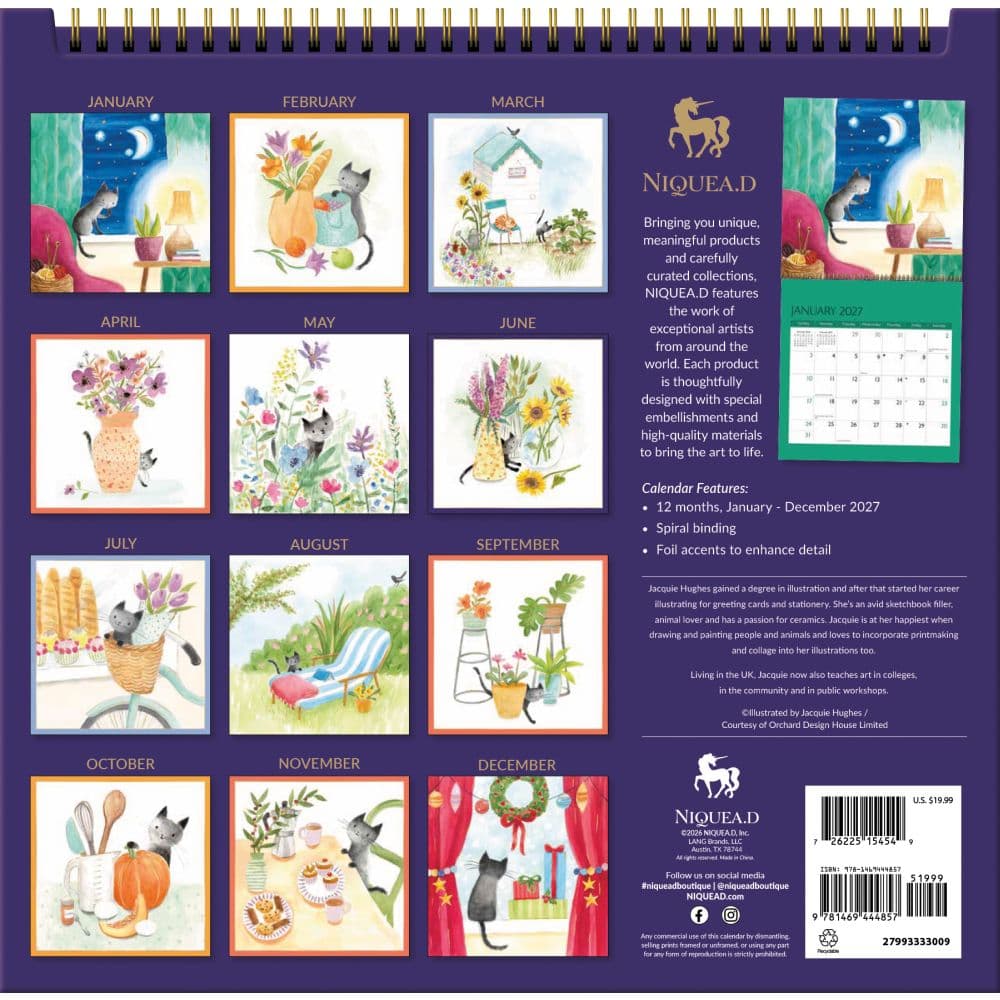 Cute Cats 2027 Spiral Wall Calendar First Alternate Image