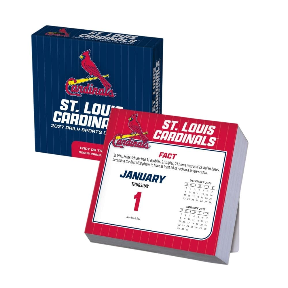 image MLB St Louis Cardinals 2027 Desk Calendar Main Product Image
