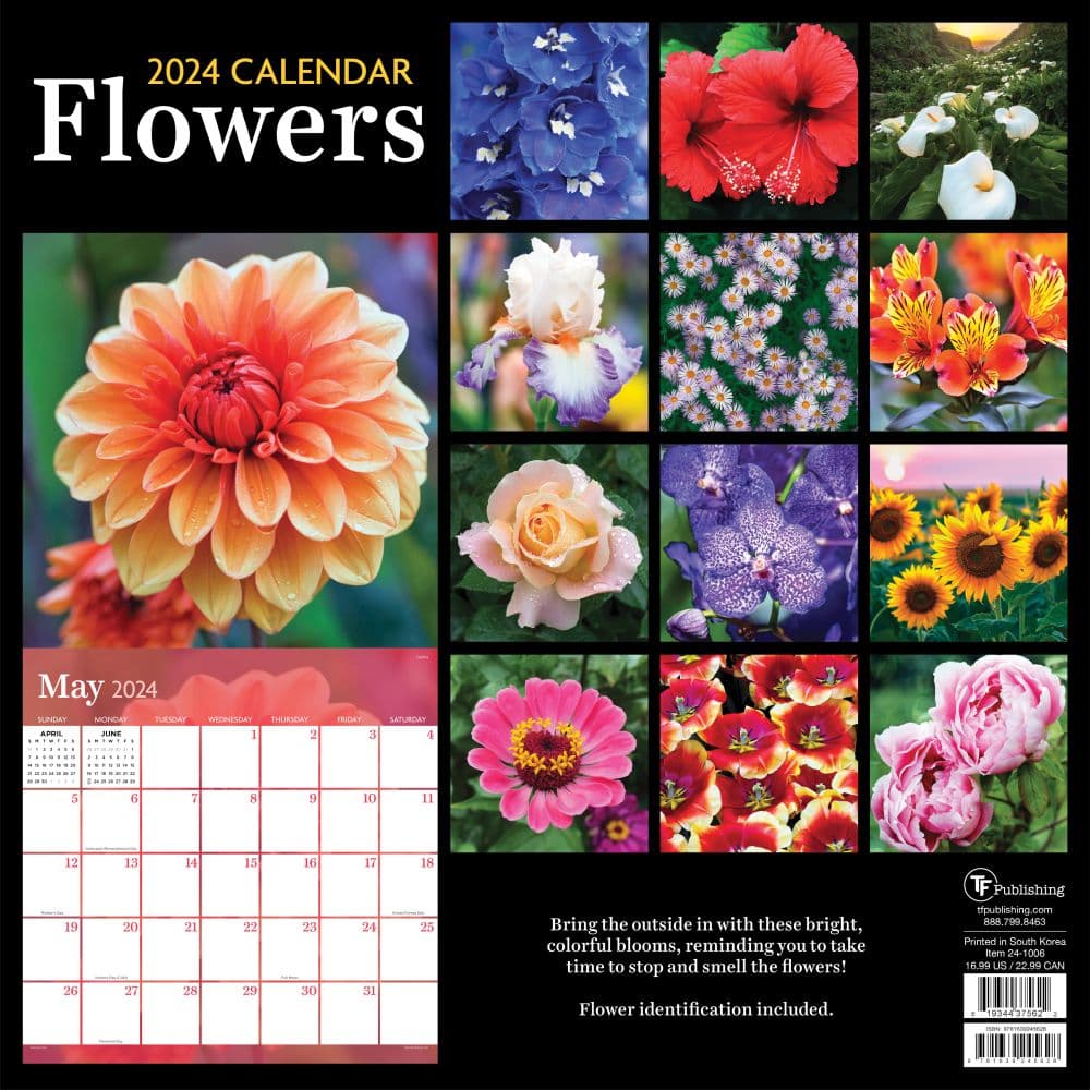 Flowers 2025 Wall Calendar