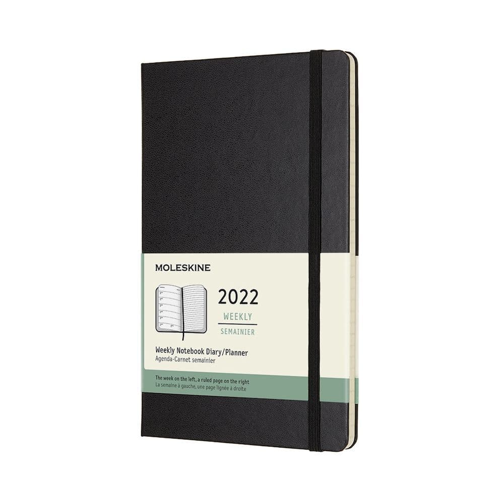 Moleskine 2022 Weekly Hard Cover Pocket Planner (Black)