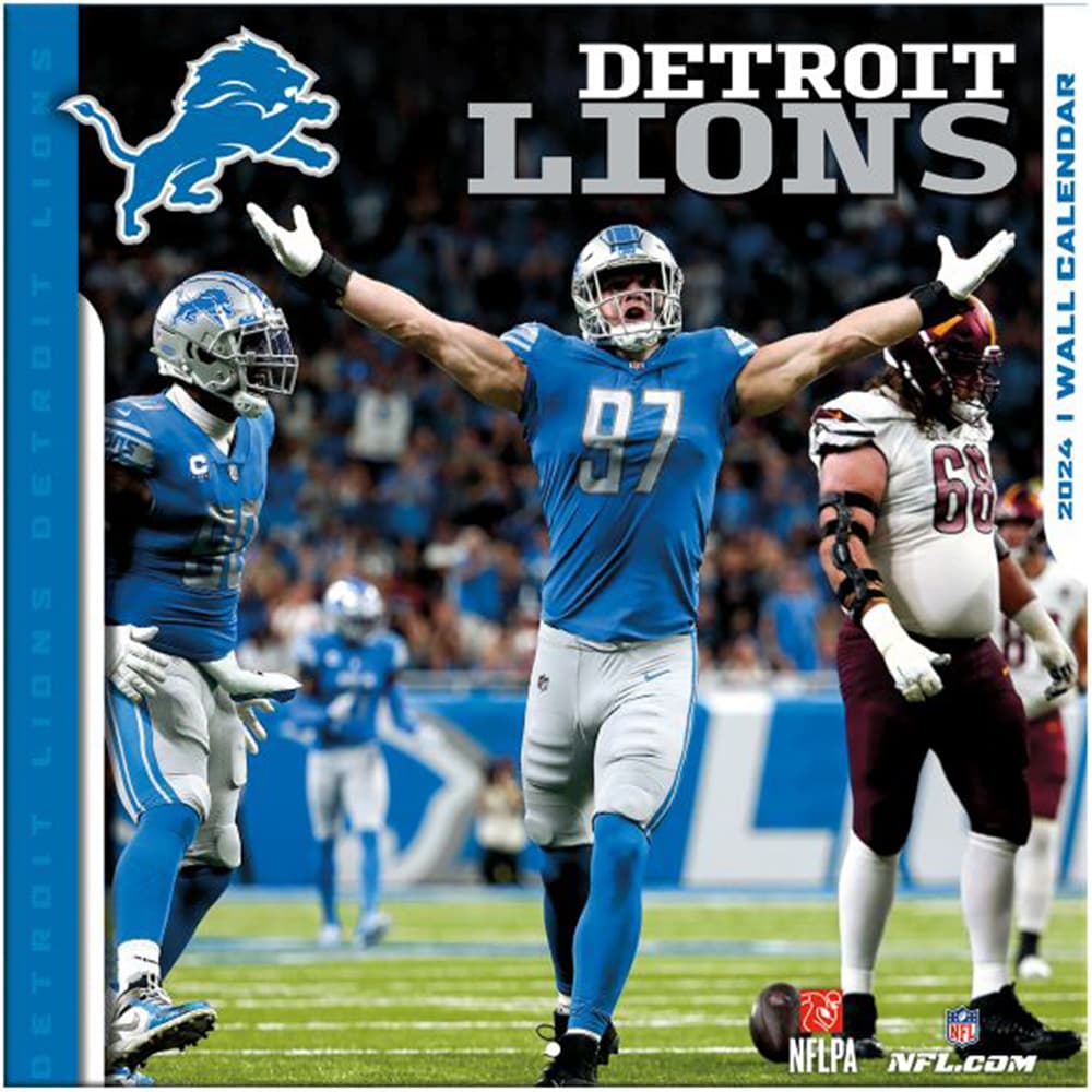 Detroit Lions 2024 Desk Calendar Patsy Jenine