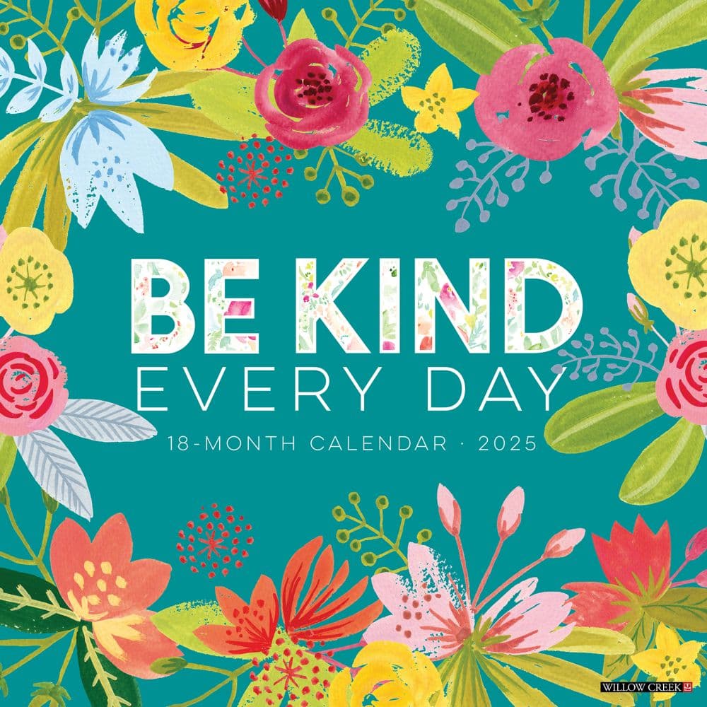 Be Kind 2025 Wall Calendar  Main Image