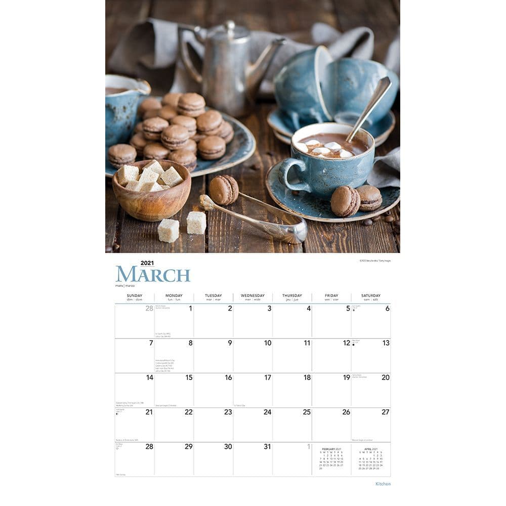 Kitchen Deluxe Wall Calendar - Calendars.com