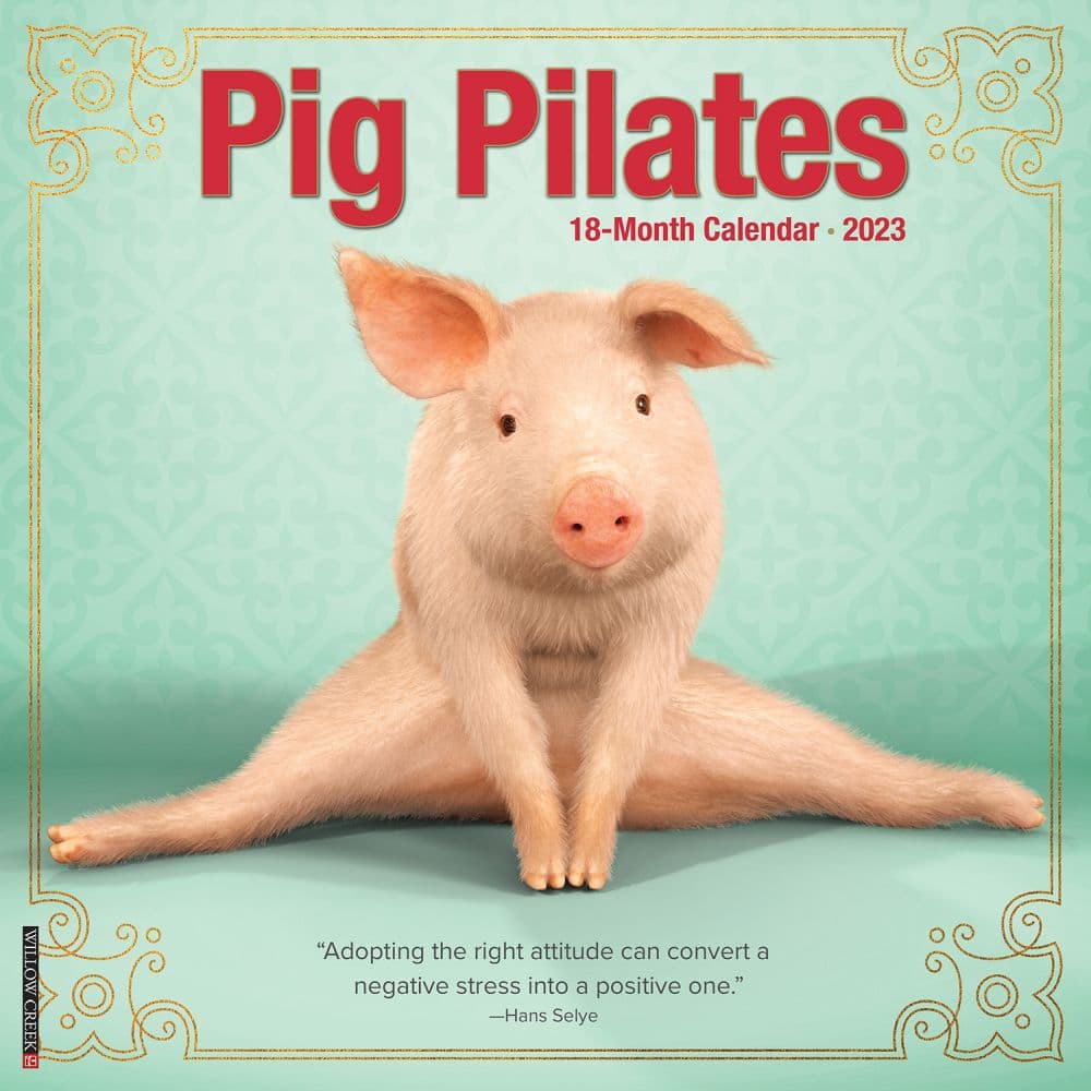 Pig Pilates 2023 Wall Calendar
