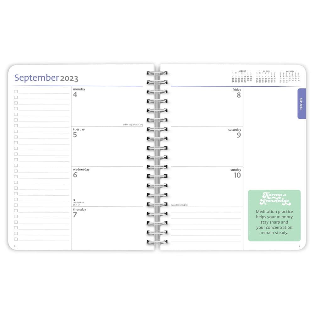 Mindful Living Karma 2024 Planner First Alternate Image width=&quot;1000&quot; height=&quot;1000&quot;