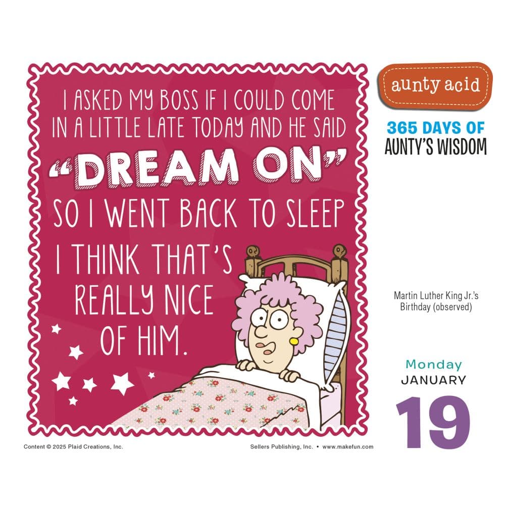 Aunty Acid 2026 Desk Calendar Third Alternate Image