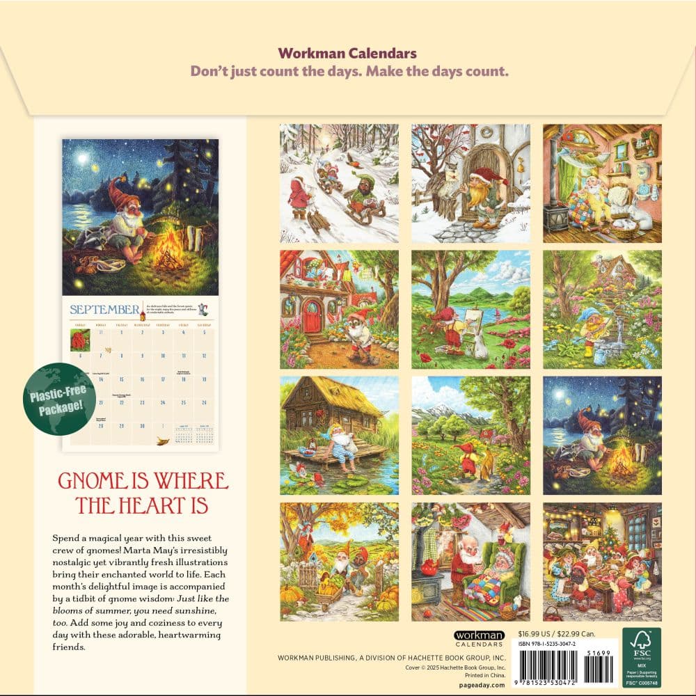 Gnome Life 2026 Wall Calendar First Alternate Image