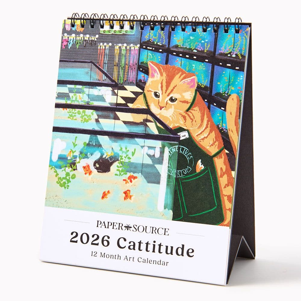 Catitude 2026 Easel Desk Calendar Main Product Image
