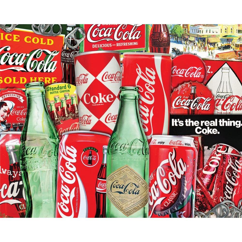 Coca-Cola Vintage Cans 1000pc Puzzle - Calendars.com