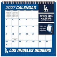 image MLB Los Angeles Dodgers 2027 Easel Desk Calendar Main Product Image