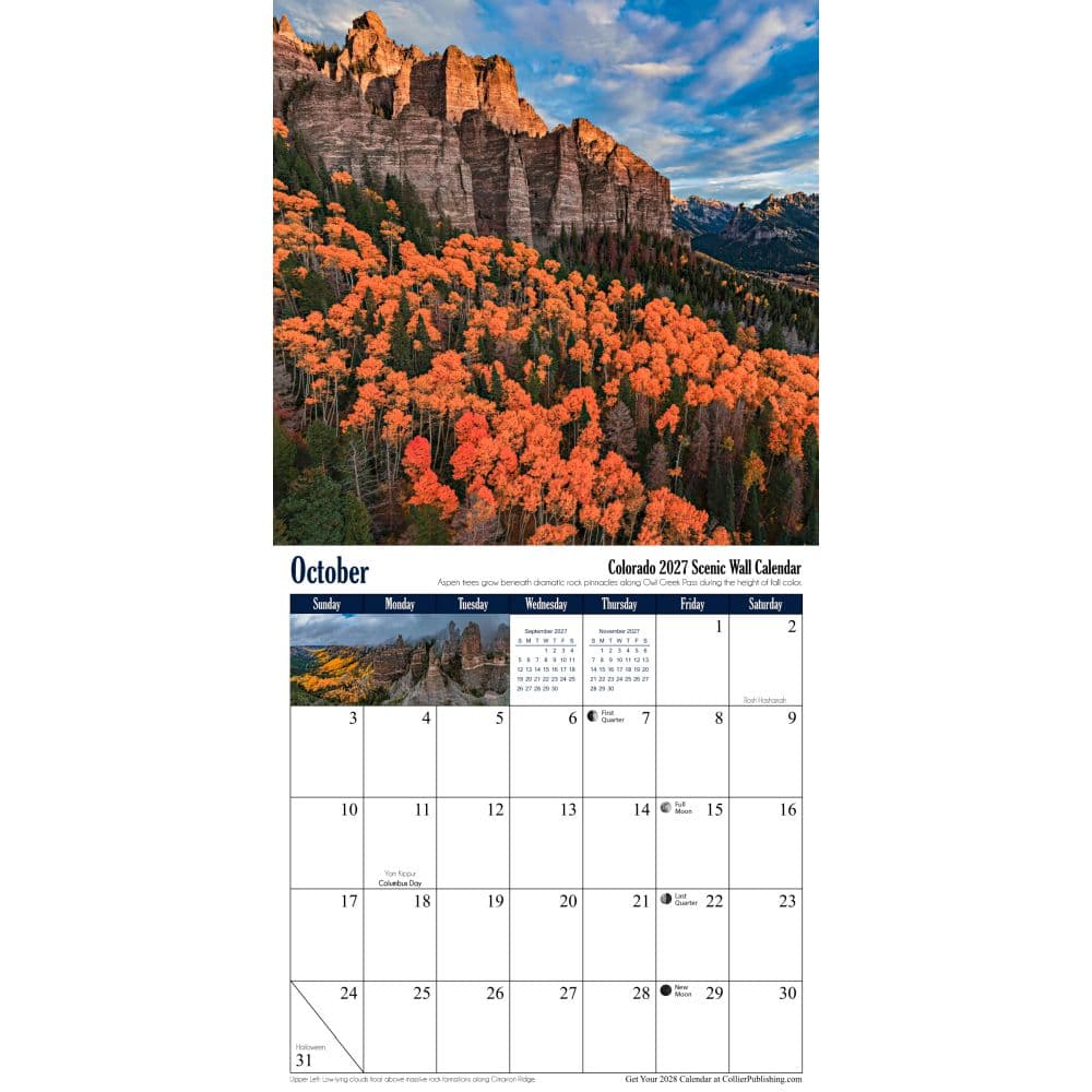 Colorado 2027 Wall Calendar Fifth Alternate Image