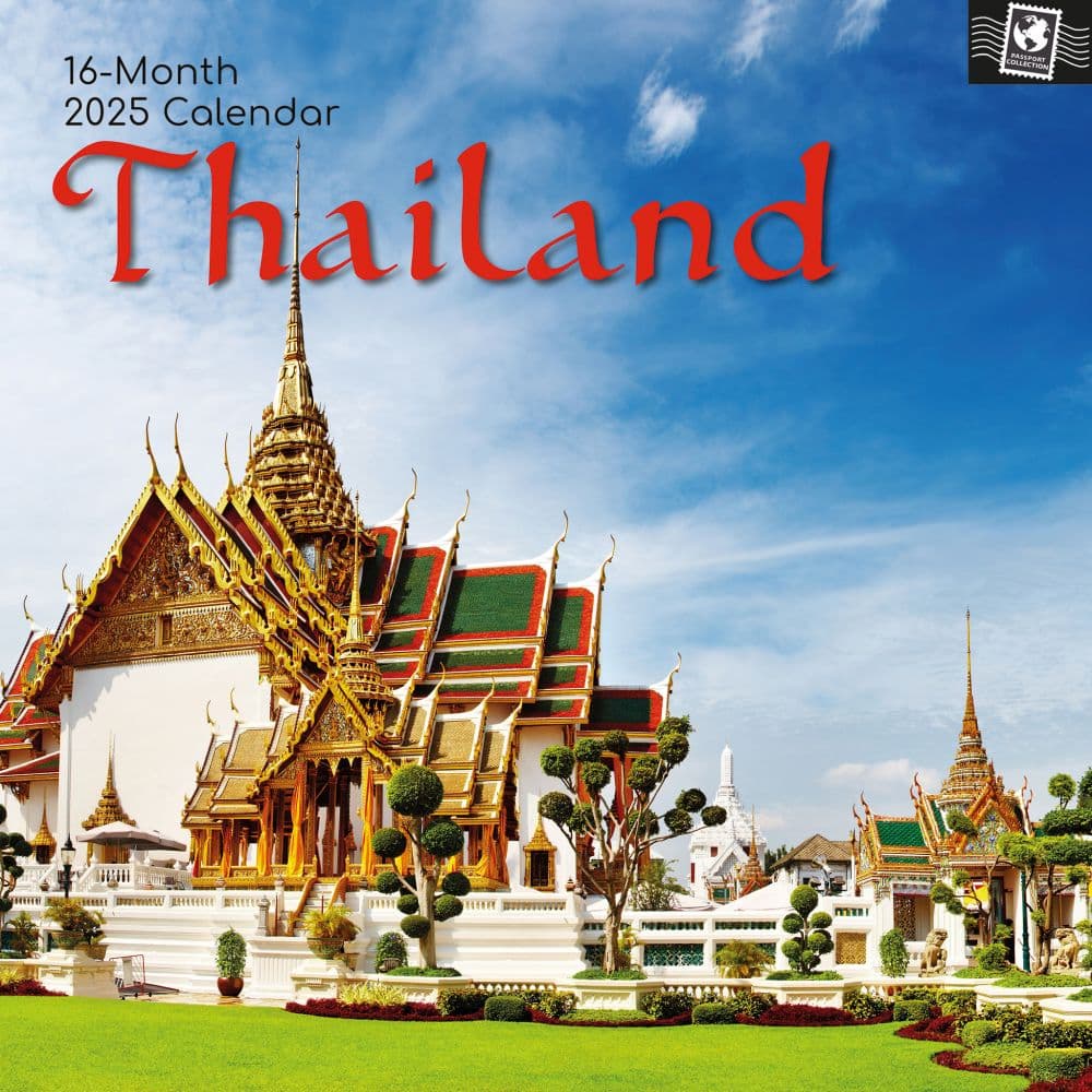 Thailand 2025 Wall Calendar