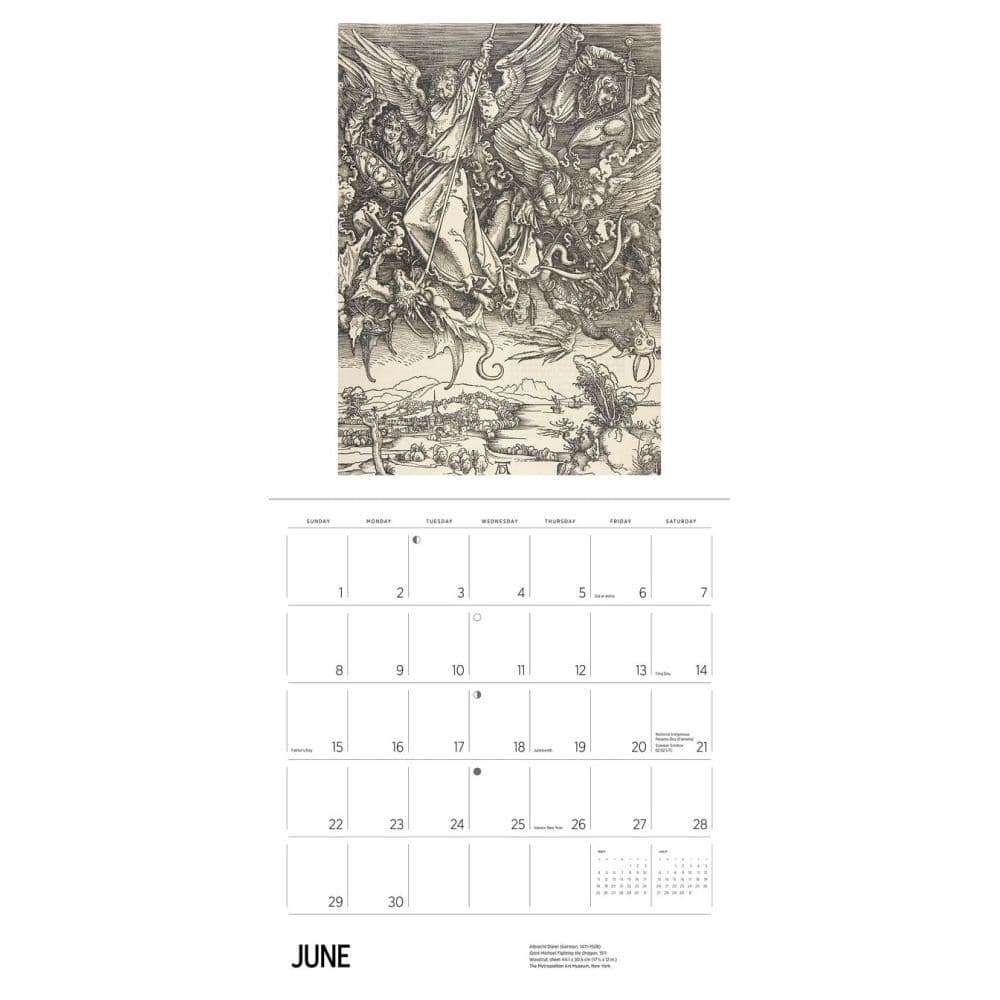 Albrecht Durer 2025 Wall Calendar Alt3