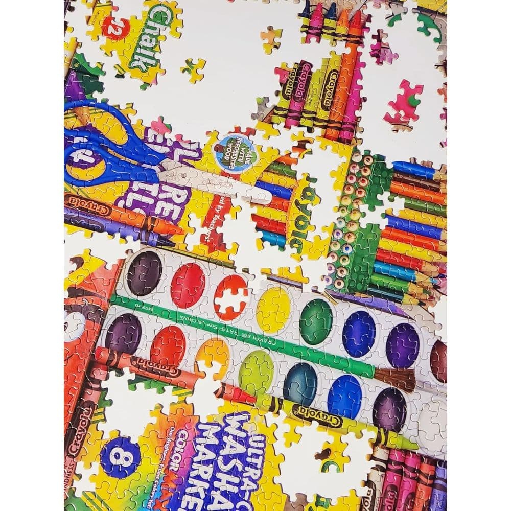 Crayola Artist Table 1000 Piece Puzzle Sixth Alternate Image width=&quot;1000&quot; height=&quot;1000&quot;