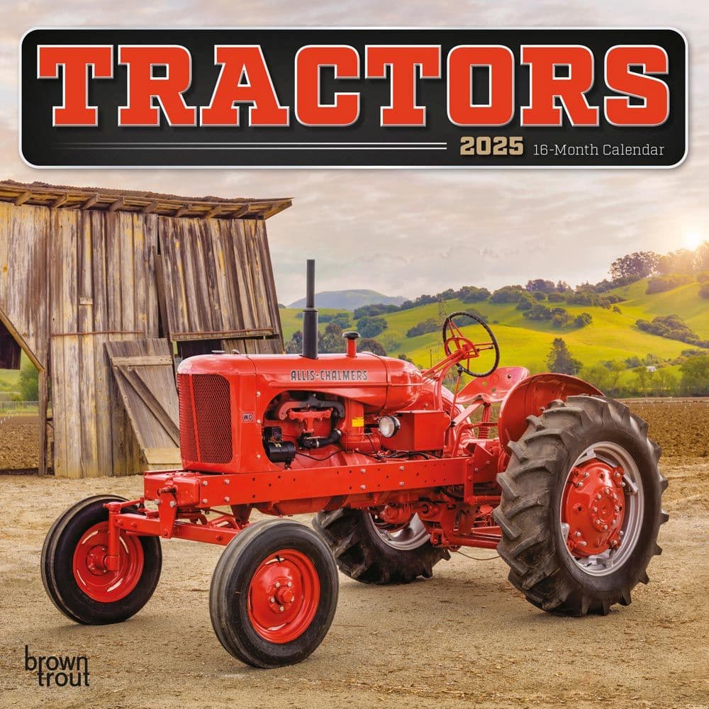 Tractors 2025 Mini Wall Calendar