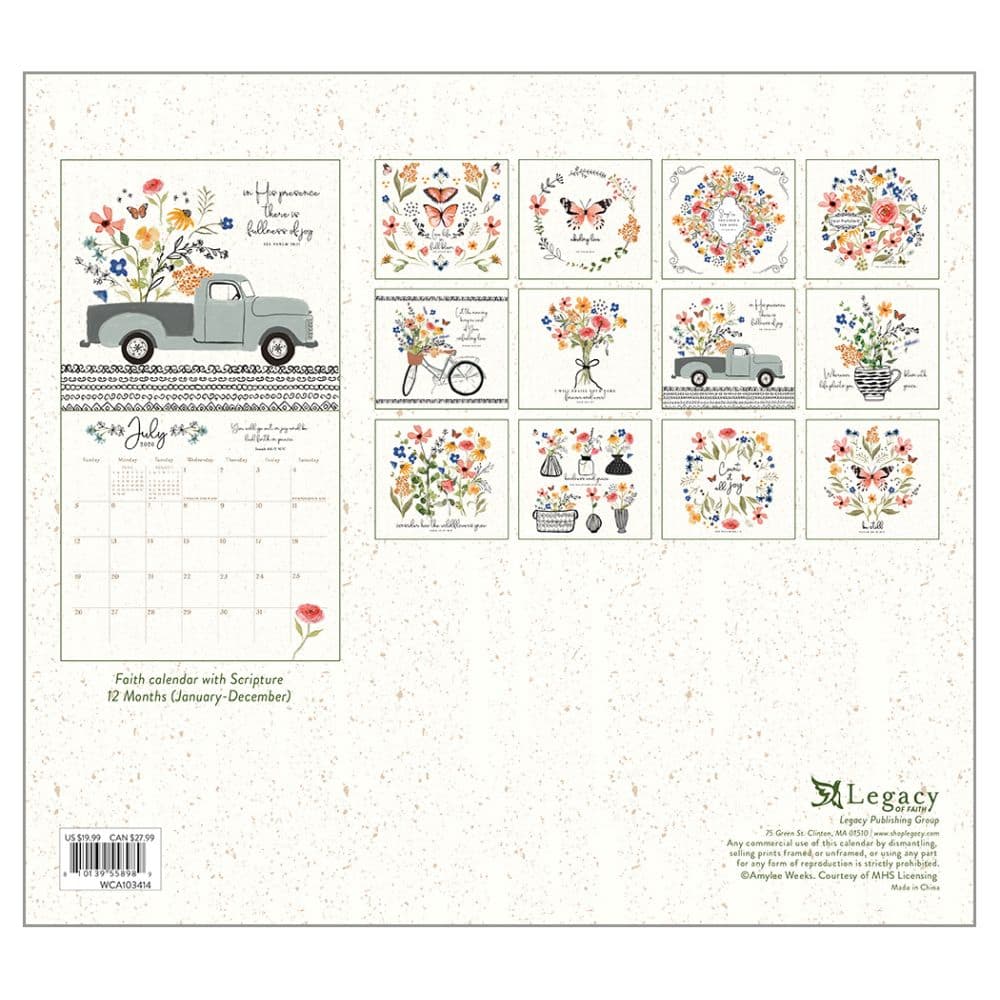 Be Still by Amylee Weeks 2026 Wall Calendar First Alternate Image