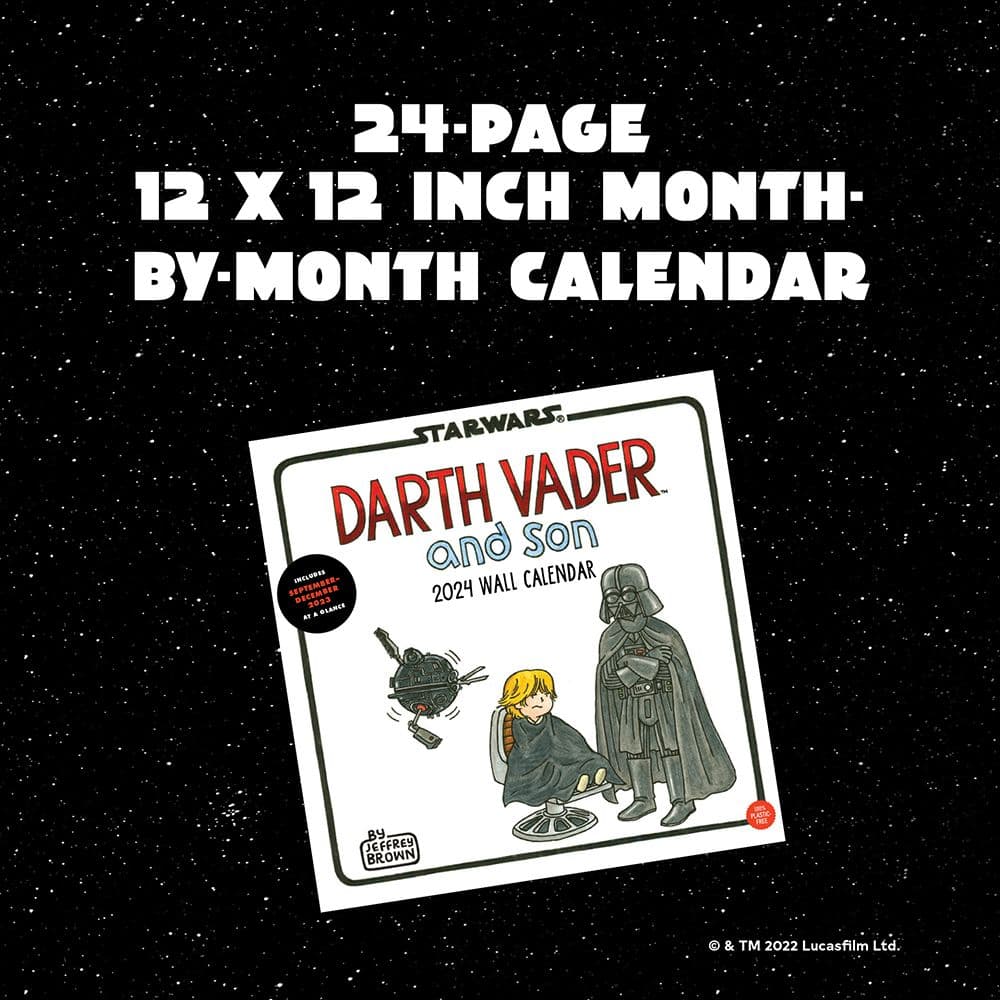 Star Wars Darth Vader & Son 2024 Wall Calendar Alternate Image 1
