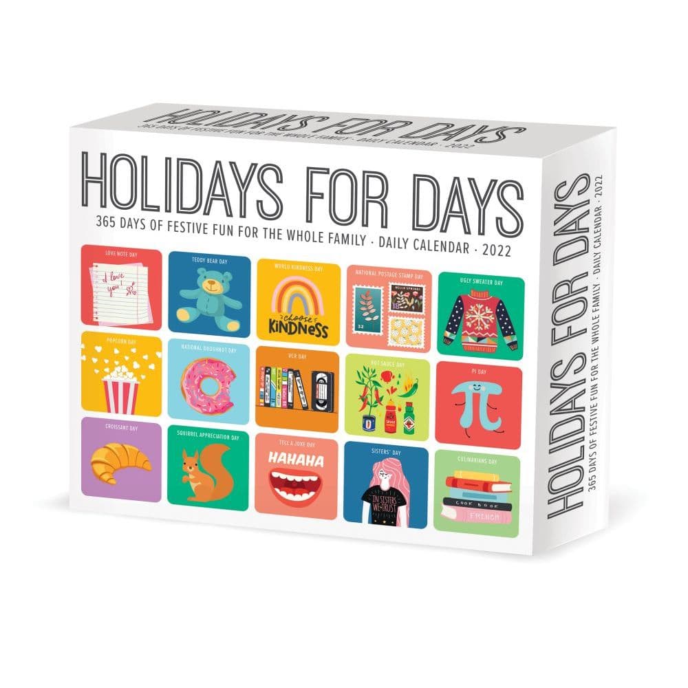 Holidays For Days 2022 Desk Calendar - Calendars.com