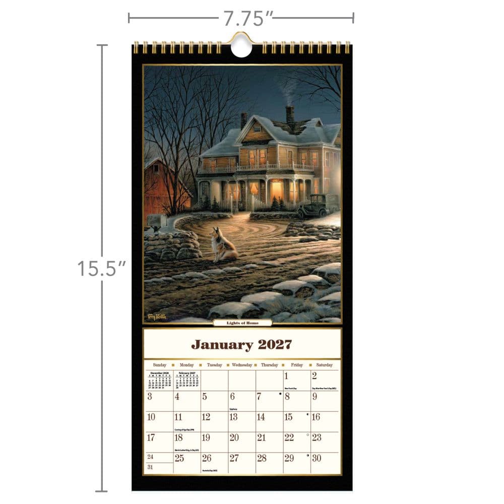 Terry Redlin 2027 Vertical Wall Calendar Fourth Alternate Image