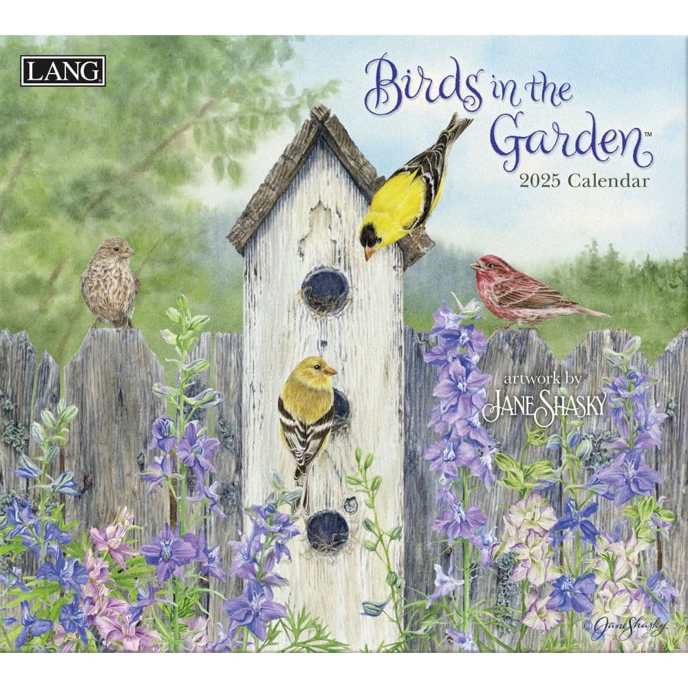 Birds in the Garden 2025 Wall Calendar by Jane Shasky