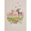 image Deer with Hearts Valentine's Day Card