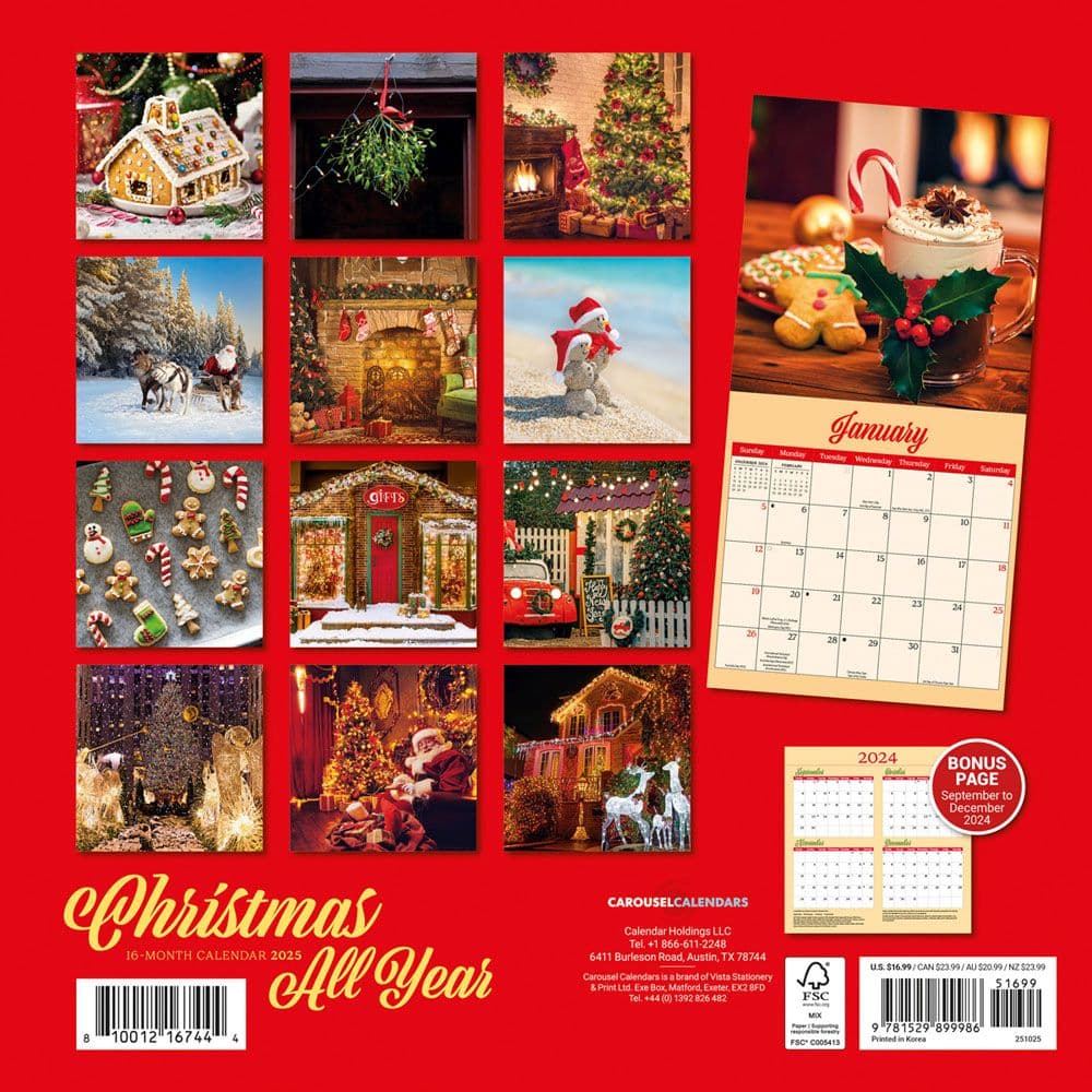 Christmas All Year 2025 Wall Calendar First Alternate Image width=&quot;1000&quot; height=&quot;1000&quot;