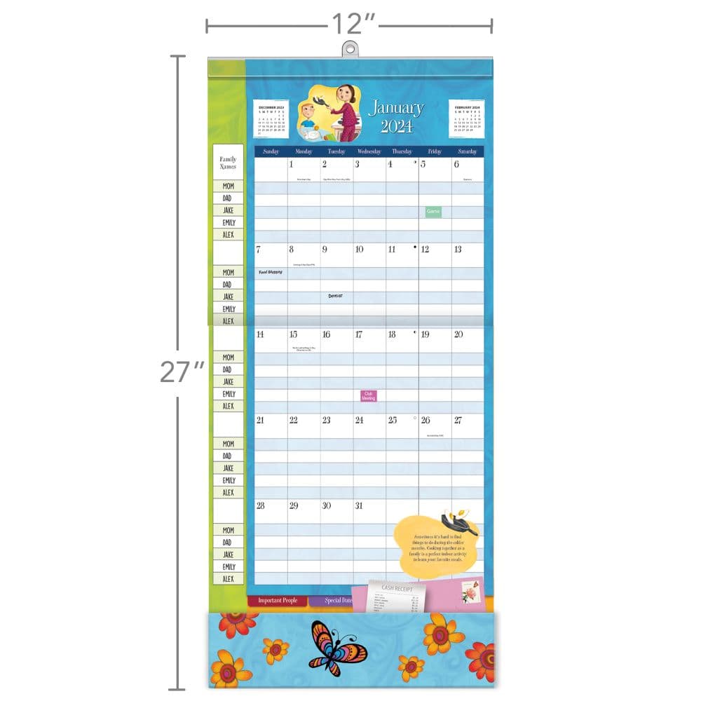 Moms Plan It 2024 Wall Calendar