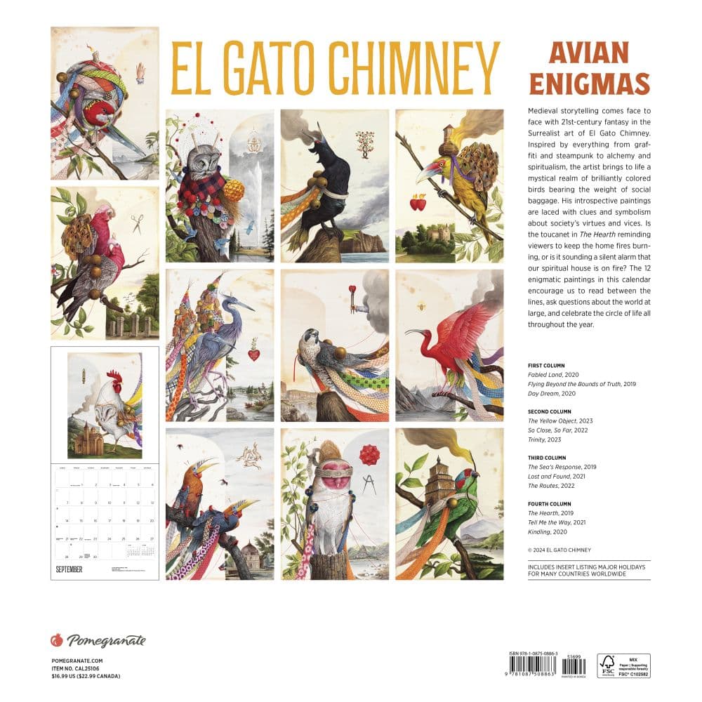 El Gato Chimney 2025 Wall Calendar First Alternate Image width="1000" height="1000"