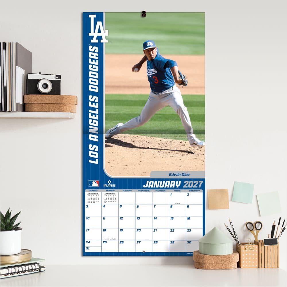 MLB Los Angeles Dodgers 2027 Wall Calendar Fifth Alternate Image