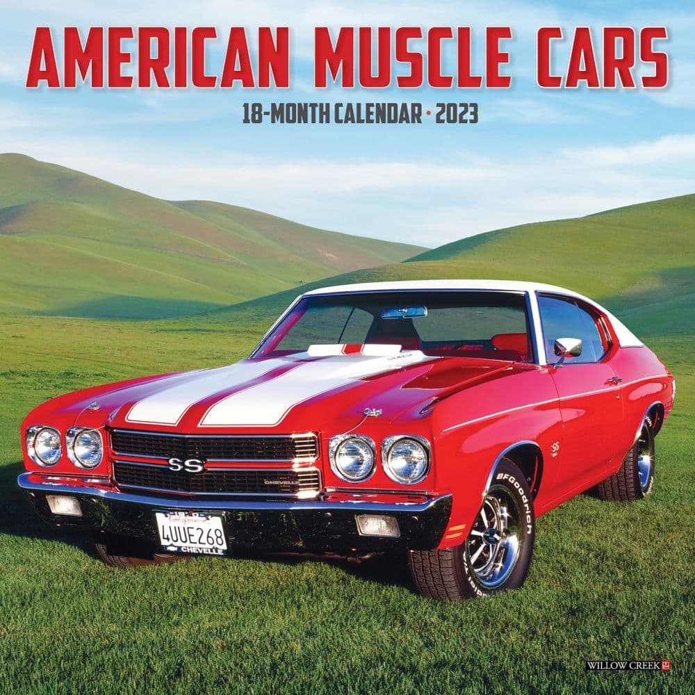 American Muscle Cars 2023 Mini Wall Calendar