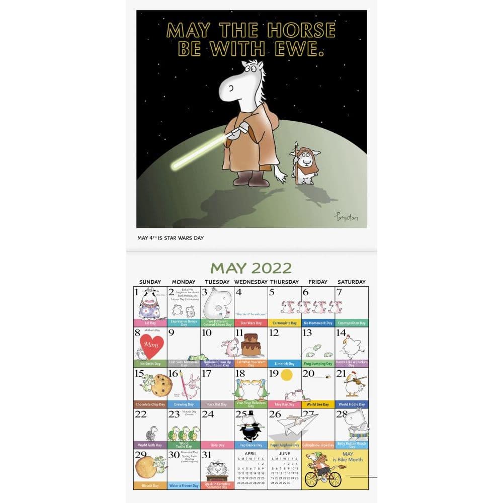 6th Day Of Christmas 2022 Sandra Boyntons Every Days a Fabulous Holiday 2022 Wall Calendar