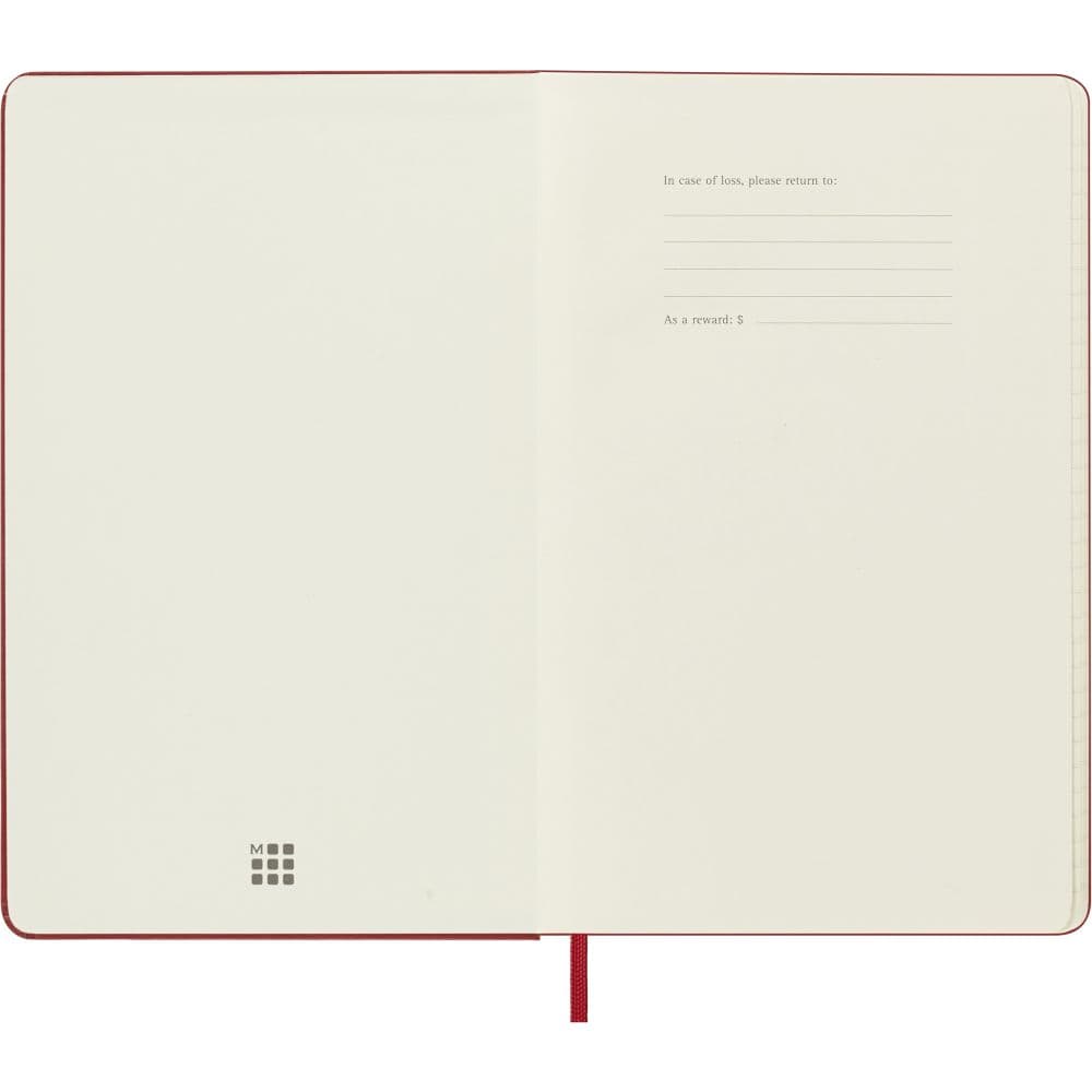 Moleskine Large Red Daily Hard Cover 2025 Planner Third Alternate Image