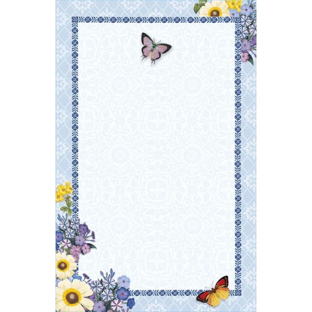 Botanical Gardens Blue 4" X 5" Blank Note Cards by Barbara Anderson Alternate Image 1