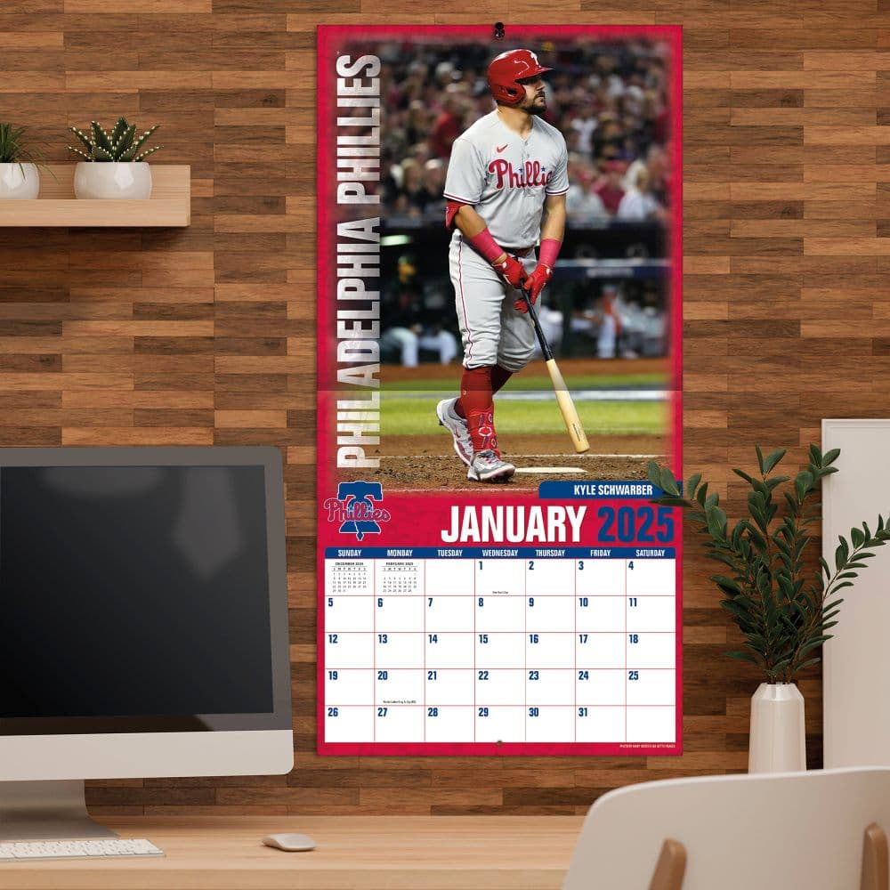 MLB Philadelphia Phillies 2025 Wall Calendar Fourth Alternate Image